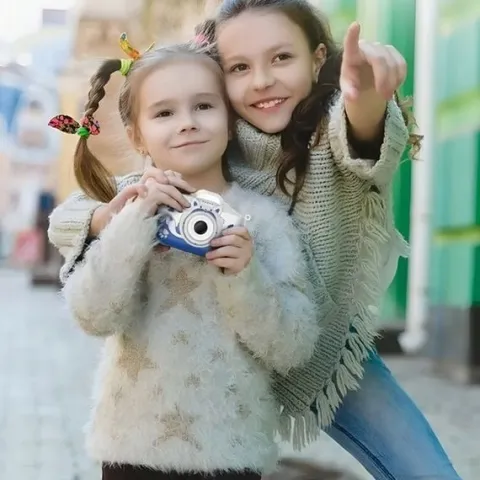 APARAT FOTOGRAFICZNY CYFROWY DLA DZIECI 40Mpx KAMERA ZABAWKA GRY+KARTA 32GB
