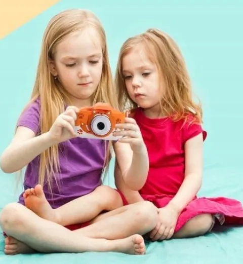 APARAT FOTOGRAFICZNY CYFROWY DLA DZIECI 40Mpx KAMERA ZABAWKA GRY+KARTA 32GB