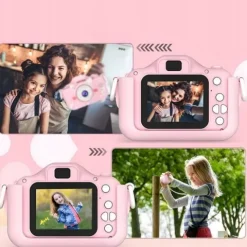 APARAT FOTOGRAFICZNY CYFROWY DLA DZIECI 40Mpx KAMERA ZABAWKA GRY+KARTA 32GB