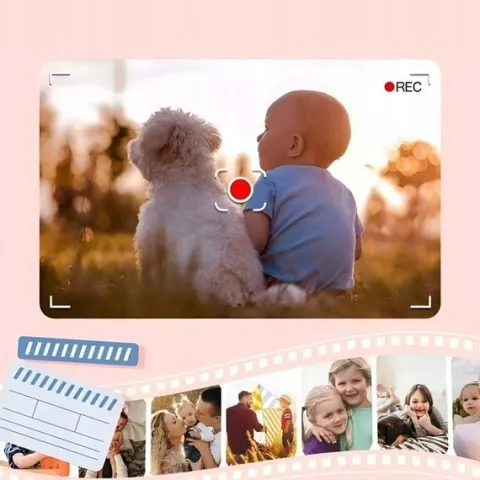 APARAT FOTOGRAFICZNY CYFROWY DLA DZIECI + KARTA 32 GB
