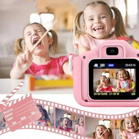 APARAT FOTOGRAFICZNY CYFROWY DLA DZIECI + KARTA 32 GB