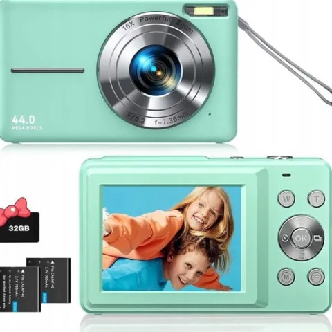 APARAT FOTOGRAFICZNY CYFROWY HD 1080P 44MP KAMERA +KARTA 32GB
