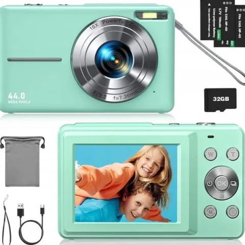 APARAT FOTOGRAFICZNY CYFROWY HD 1080P 44MP KAMERA +KARTA 32GB