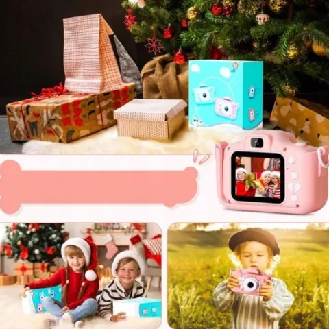 APARAT FOTOGRAFICZNY CYFROWY DLA DZIECI KAMERA ZABAWKA GRY + KARTA 32GB