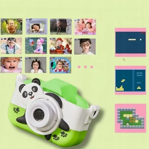 APARAT FOTOGRAFICZNY CYFROWY DLA DZIECI 40Mpx KAMERA ZABAWKA GRY+KARTA 32GB