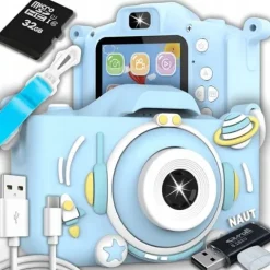 APARAT FOTOGRAFICZNY CYFROWY DLA DZIECI 40Mpx KAMERA ZABAWKA GRY+KARTA 32GB