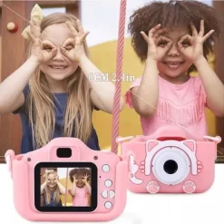 APARAT FOTOGRAFICZNY CYFROWY DLA DZIECI KAMERA ZABAWKA GRY + KARTA 32GB