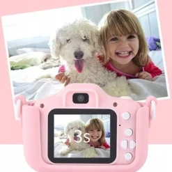 APARAT FOTOGRAFICZNY CYFROWY DLA DZIECI KAMERA ZABAWKA GRY + KARTA 32GB