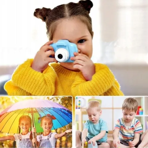 APARAT FOTOGRAFICZNY CYFROWY DLA DZIECI KAMERA ZABAWKA GRY + KARTA 32GB