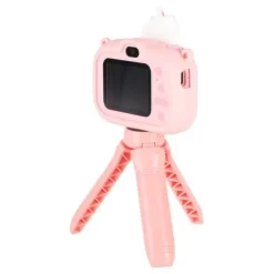Aparat Fotograficzny Cyfrowy Jednorożec Różowy Selfie Podwójny + Statyw