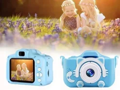 APARAT FOTOGRAFICZNY DLA DZIECI DZIECKA CYFROWY NIEBIESKI KOTEK