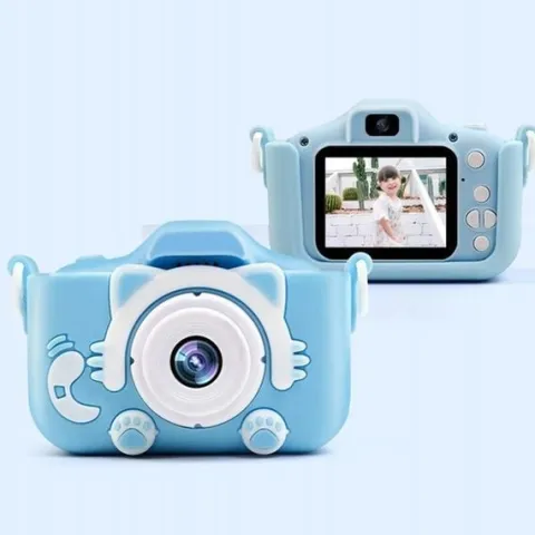 APARAT FOTOGRAFICZNY DLA DZIECI KOTEK CYFROWY KAMERA MOTYWY GRY EFEKTY LCD