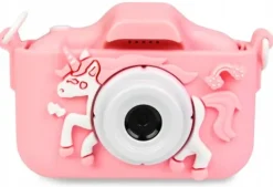 APARAT FOTOGRAFICZNY DZIECIĘCY JENOROŻEC RÓŻOWY KAMERA VIDEO MEGA PREMIUM