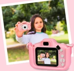 APARAT FOTOGRAFICZNY DZIECIĘCY JENOROŻEC RÓŻOWY KAMERA VIDEO MEGA PREMIUM