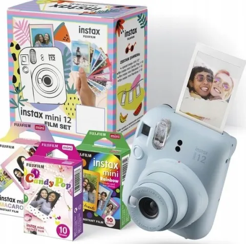 Aparat Fujifilm Instax Mini 12 niebiesk + 30 zdjęć