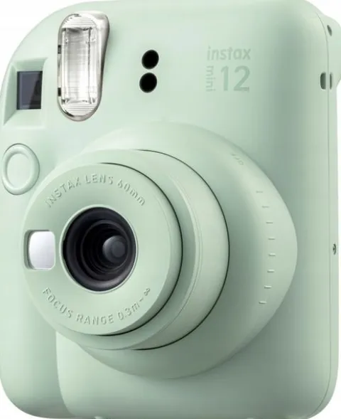 Aparat Fujifilm Instax Mini 12 Zielony Green + Pokrowiec + Ramki Shacolla