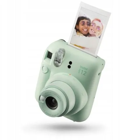 Aparat Fujifilm Instax Mini 12 Zielony Green + Pokrowiec + Ramki Shacolla