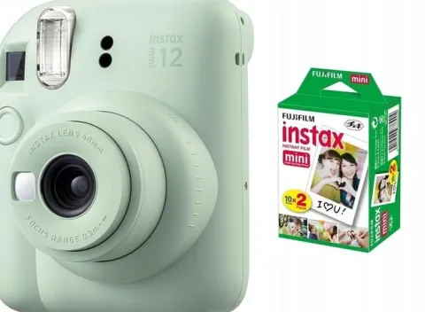 Aparat natychmiastowy Fujifilm Instax Mini 12 + wkłady 20 zdjęć