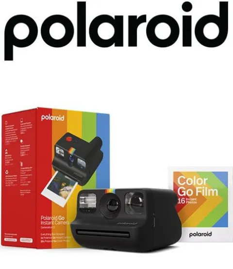 Aparat natychmiastowy Polaroid Go Gen 2 E-box Black + 16 zdjęć