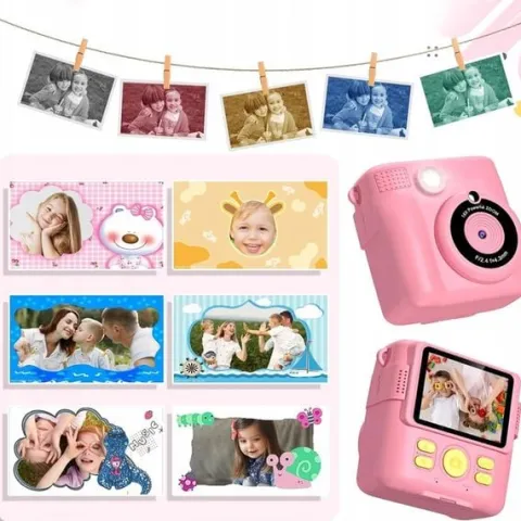 APARAT POLAROID NATYCHMIASTOWY DLA DZIECI FILMÓW ZDJĘĆ DRUK TERMICZNY 32GB