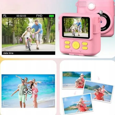 APARAT POLAROID NATYCHMIASTOWY DLA DZIECI FILMÓW ZDJĘĆ DRUK TERMICZNY 32GB
