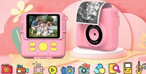 APARAT POLAROID NATYCHMIASTOWY DLA DZIECI FILMÓW ZDJĘĆ DRUK TERMICZNY 32GB