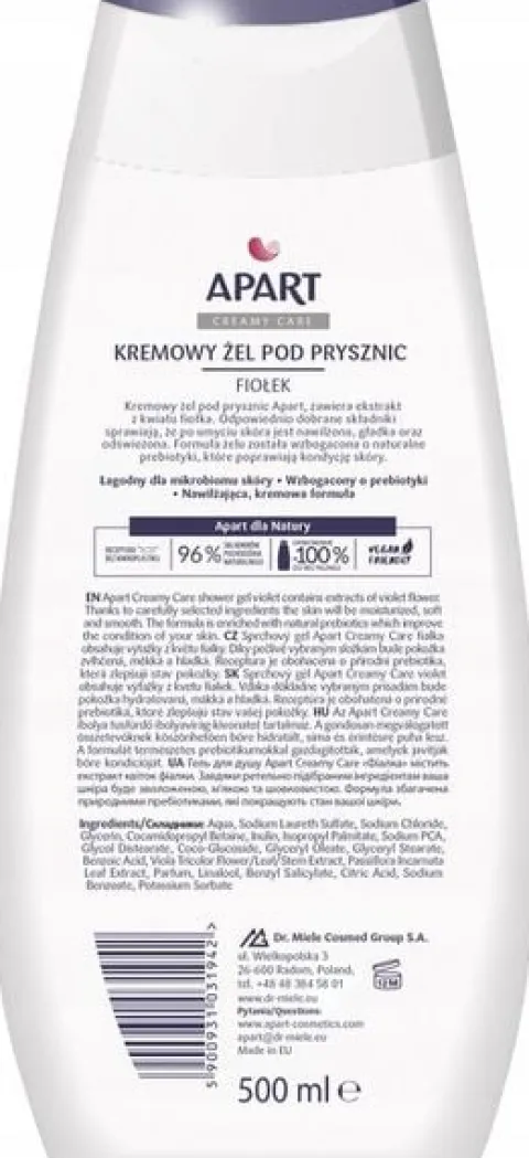 Apart żel pod prysznic damski MIX Zestaw 5x500ml
