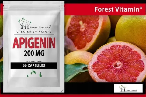APIGENINA 200mg 60 kaps NAJMOCNIEJSZA 100% CZYSTA BADANIA
