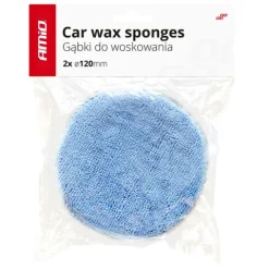 Aplikator gąbka do woskowania polerowania ręcznego 2 szt. 125 mm mikrofibra