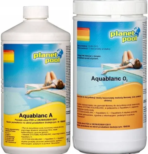Aquablanc O2 + Aquablanc A bez CHLORU AKTYWNY TLEN