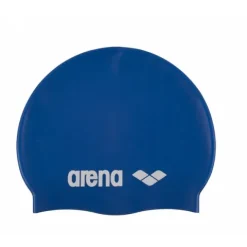 ARENA CZEPEK SILIKONOWY CLASSIC SILICONE BASEN TRENING SKYBLUE WHITE