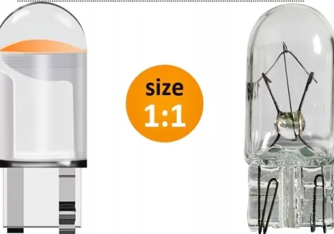 ŻARÓWKA ŻARÓWKI POSTOJOWE W5W T10 LED STANDARD CLEAR BIAŁE