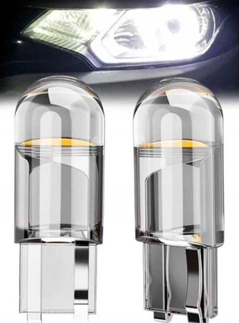 ŻARÓWKA ŻARÓWKI POSTOJOWE W5W T10 LED STANDARD CLEAR BIAŁE