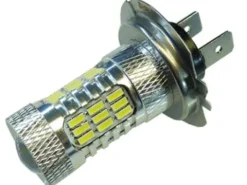 żarówka LED H7 45 SMD z soczewką mocna dzienne DRL 12v 24v