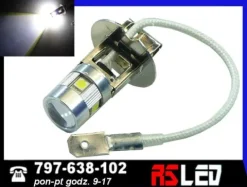 żarówka LED H3 6 UHP Cree Dzienne DRL 12v 24v