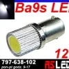 żarówka LED H6W bax9s przesunięte piny HP COB biała zimna 12