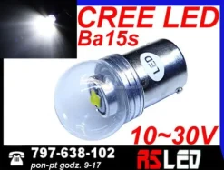 żarówka LED P21W ba15s Cree X-PE 12v 24v dzienne DRL TIR BUS Jakość