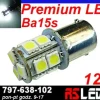 żarówka LED P21W ba15s 13 SMD biała zimna 12v