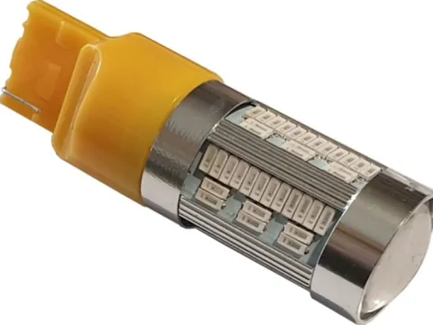 żarówka LED w21w wy21w T20 pomarańczowa canbus 105 SMD 12v can bus