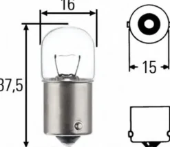 Żarówka R5W 12V 5W BA15S pozycyjna lampy kierunkowskazu SRLine 99ZP025L