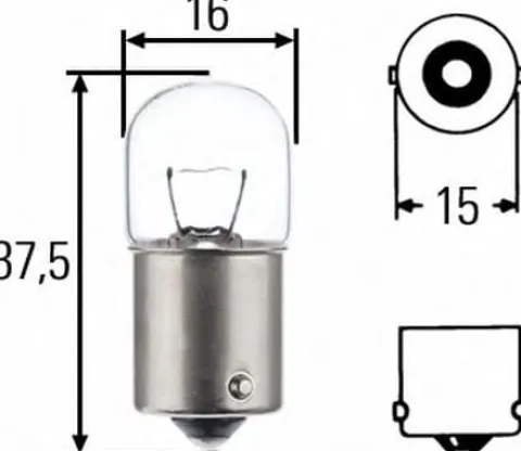 Żarówka R5W 12V 5W BA15S pozycyjna lampy kierunkowskazu SRLine 99ZP025L
