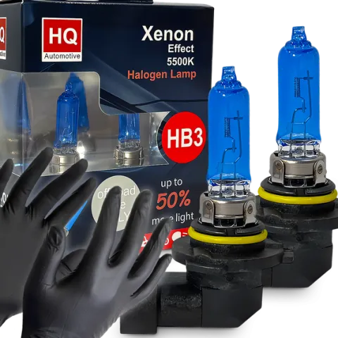 Żarówki HQ Automotive HB3 Mocne Efekt LED +50% Światła Xenon Effect OEM