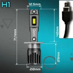 ŻARÓWKI LED H1 QERK 1 DO 1 WIĘCEJ ŚWIATŁA CAN RETROFIT IDEALNIE DOPASOWANE