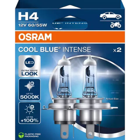 Żarówki Osram H4 Cool Blue Intense Next Generation 5000K Białe Xenon Look
