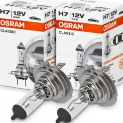 ŻARÓWKI OSRAM H7 X 2 SZT CLASSIC ŻARÓWKA SAMOCHODOWA 12V 55W PX26d HOMOLOGA