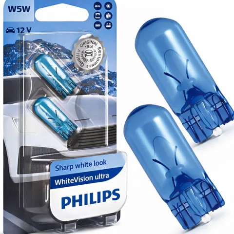 ŻARÓWKI W5W PHILIPS White Vision ultra