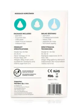ASPIRATOR ASPIRO Baby Katarek 3w1 do nosa i uszu!