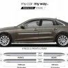 Audi A4 B9 Sedan - Listwy CHROM na drzwi ochronne