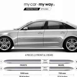 Audi A6 C7 Sedan - Listwy CHROM na Drzwi