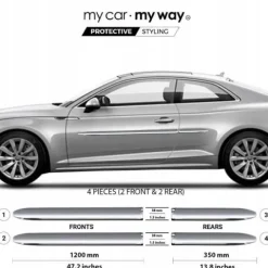 Audi A5 F53, F5P 2017+ Listwy CHROM Drzwi Ochronne